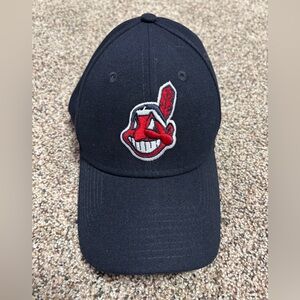 Cleveland Indians Hat Cap New Era 9forty Flex Velcro Chief Wahoo